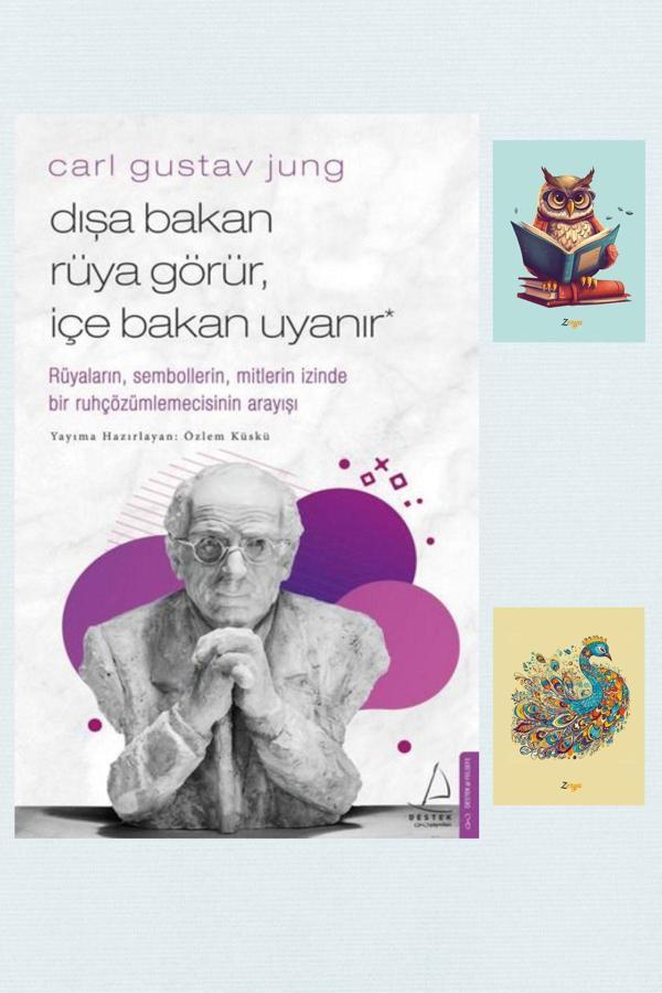 Destek Yayınları Dışa Bakan Rüya Görür İçe Bakan Uyanır - Carl Gustav Jung - Not Defterli Seti - Destek Yayınları - Image 1