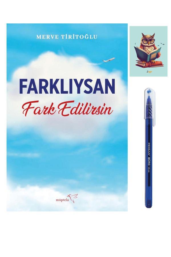 Dara Yayınları Farklıysan Fark Edilirsin - Merve Tiritoğlu - 9786258446241 -(Kalem Ve Baykuş Not Defterli) - Dara - Image 1