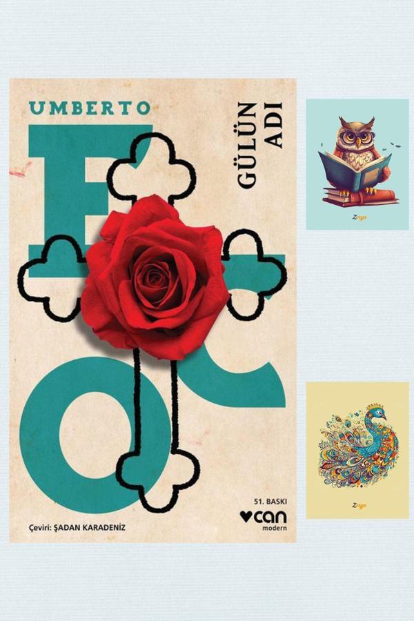 Dara Yayınları Gülün Adı - Umberto Eco - Can Yayınları - 9789750732737 (2 Not Defterli) - Dara - Image 1