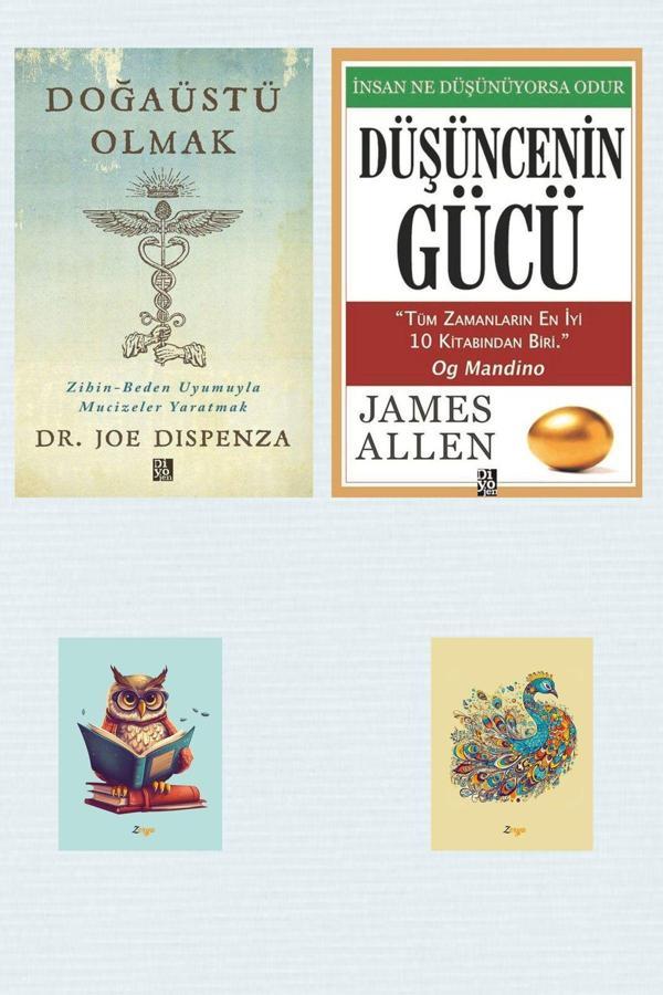 Diyojen Yayıncılık Doğaüstü Olmak - Joe Dispenza - Düşüncenin Gücü - James Allen-Not Defterli Seti - Diyojen Yayıncılık - Image 1