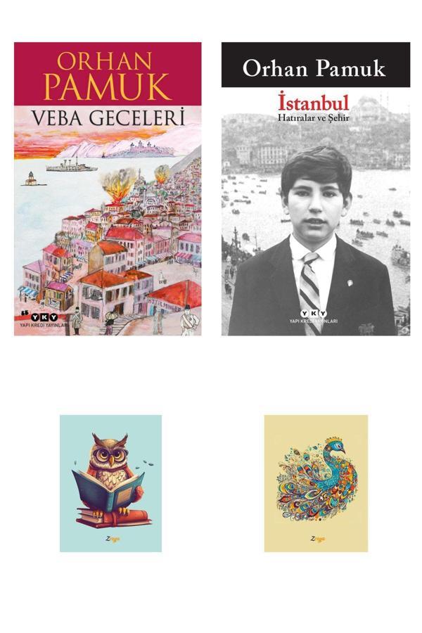 Yapı Kredi Yayınları Orhan Pamuk Romanları - İstanbul Romanı - Veba Geceleri - Not Defterli Seti-Orhan Pamuk - Yapı Kredi Yayınları - Image 1