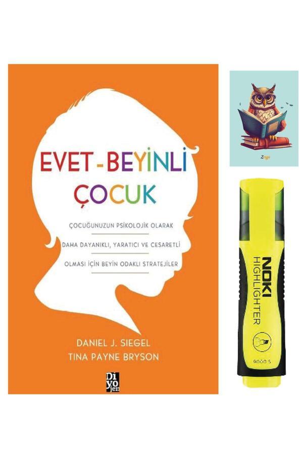 Diyojen Yayıncılık Evet Beyinli Çocuk-Daniel J. Siegel-Sarı Fosforlu Kalem-Not Defteri Seti - Diyojen Yayıncılık - Image 1