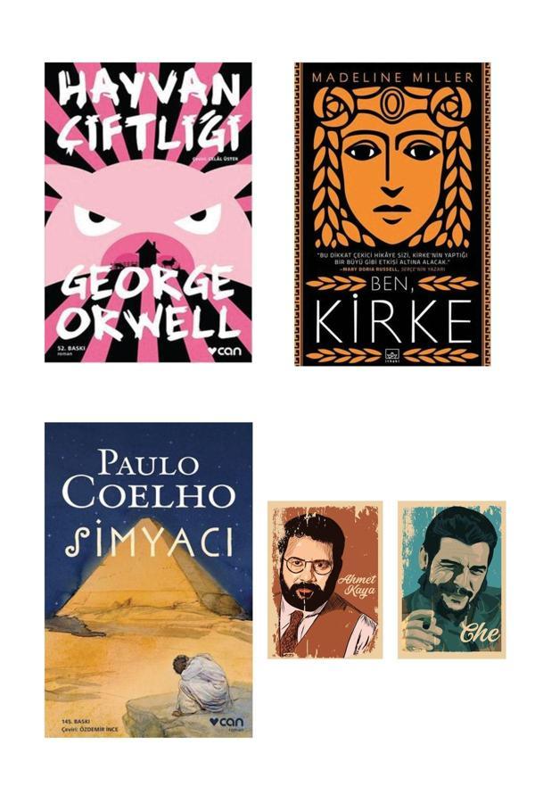 Dara Yayınları Hayvan Çiftliği George Orwell - Simyacı Paulo Coelho - Ben Kirke Madeline Miller Romanları Seti - Dara - Image 1