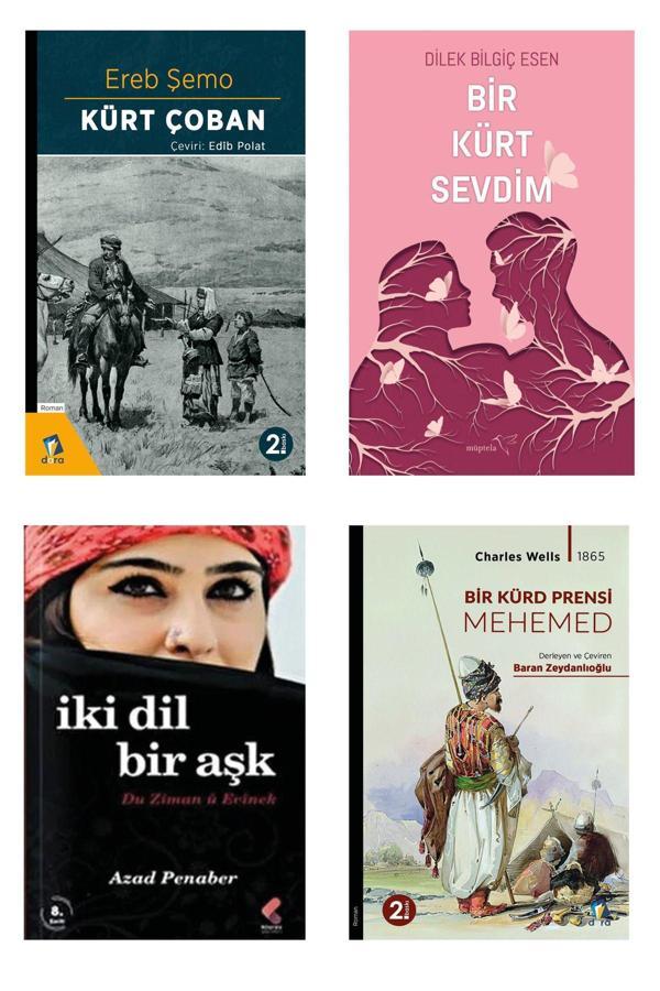 Dara Yayınları Bir Kürt Sevdim - Kürt Çobani - Bir Kürd Prensi Mehemed - İki Dil Bir Aşk - Azad Penaber (4 Kitap) - Dara - Image 1
