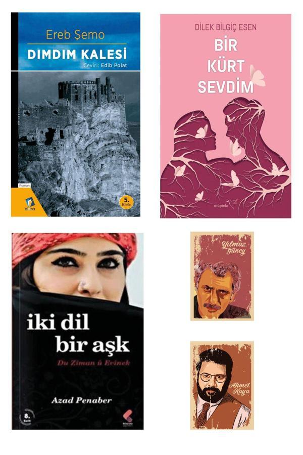Dara Yayınları Bir Kürt Sevdim - Dımdım Kalesi - İki Dil Bir Aşk - Azad Penaber Özel Seti (3 Kitap - 2 Not Defteri) - Dara - Image 1