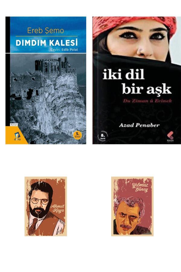Dara Yayınları Dımdım Kalesi Romanı - İki Dil Bir Aşk - Azad Penaber Özel Seti (2 Kitap - 2 Not Defteri) - Dara - Image 1