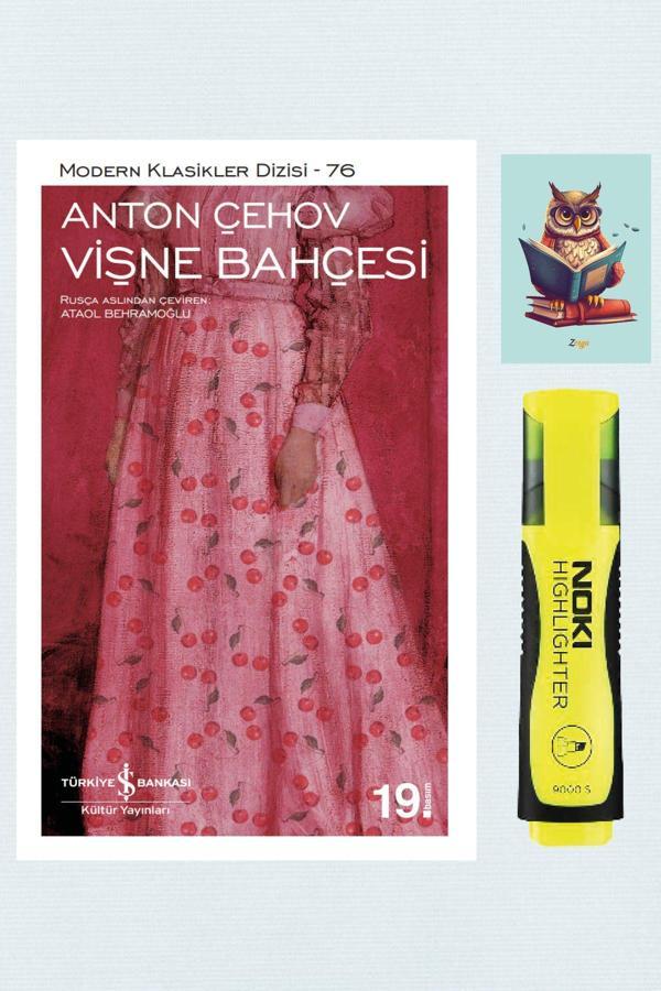 Dara Yayınları Vişne Bahçesi - Anton Pavloviç Çehov - İş Bankası Kültür Yayınları - Fosforlu Kalem - Not Defter Set - Dara - Image 1