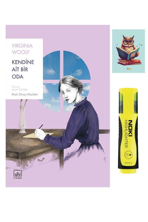 İthaki Yayınları Kendine Ait Bir Oda - Virginia Woolf - Fosforlu Kalem - Not Defter Seti - İthaki Yayınları - Image 1