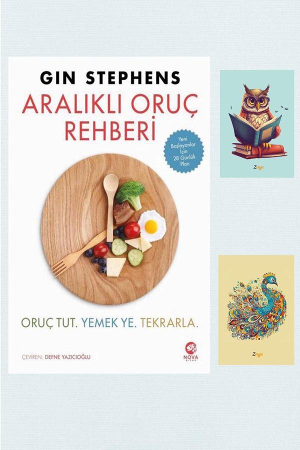 Nova Kitap Aralıklı Oruç Rehberi Oruç Tut. Yemek Ye. Tekrarla - Gin Stephens 9786258489255 Not Defterli Seti - Nova Kitap - Image 1