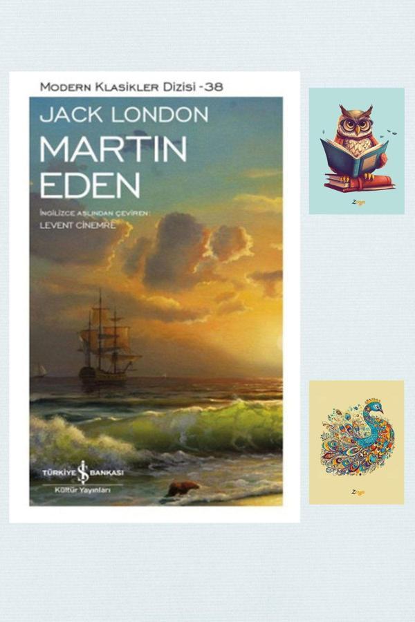 Dara Yayınları Martin Eden - Jack London - 9786053322122 İş Bankası Kültür Yayınları - Not Defterli Seti - Dara - Image 1
