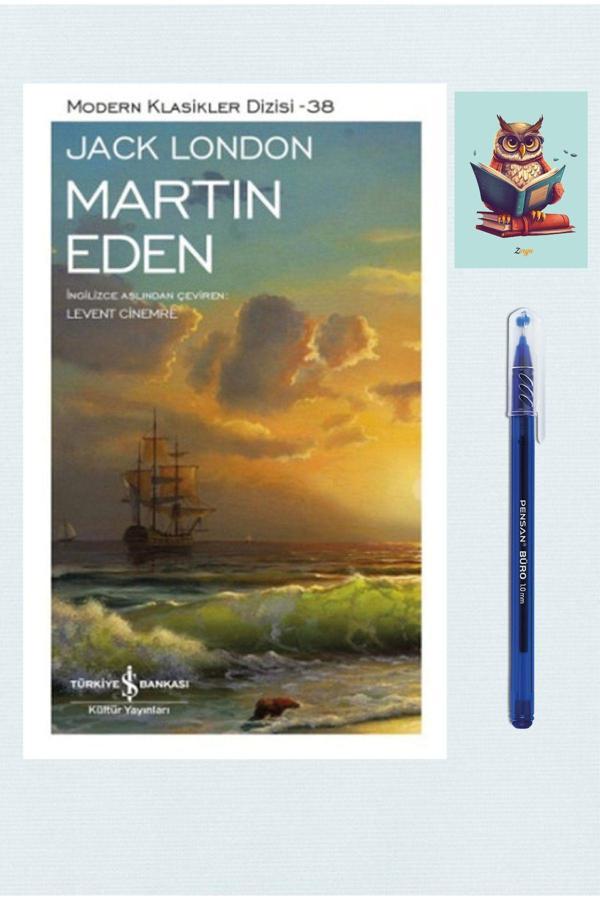 Dara Yayınları Martin Eden - Jack London - 9786053322122 İş Bankası - Pensan Büro Mavi Tükenmez Kalem - Dara - Image 1