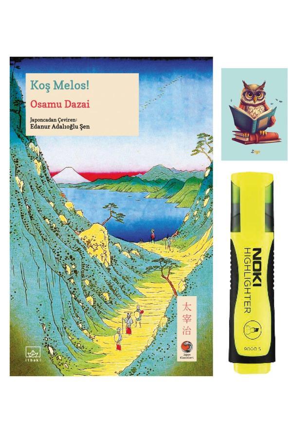 Dara Yayınları Koş Melos! - Osamu Dazai - İthaki Yayınları- Sarı Fosforlu Kalem - Not Defter Seti - Dara - Image 1
