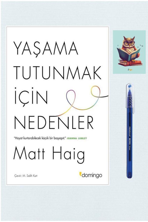 Dara Yayınları Yaşama Tutunmak İçin Nedenler 9786051982656 - Domingo - Matt Haig (Tükenmez Kalem Ve Not Defterli) - Dara - Image 1