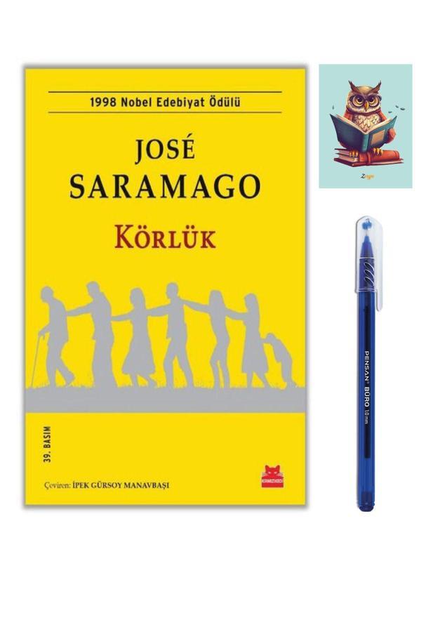 Dara Yayınları Körlük - Jose Saramago - Kırmızı Kedi - Büro Mavi Tükenmez Kalem - Dara - Image 1