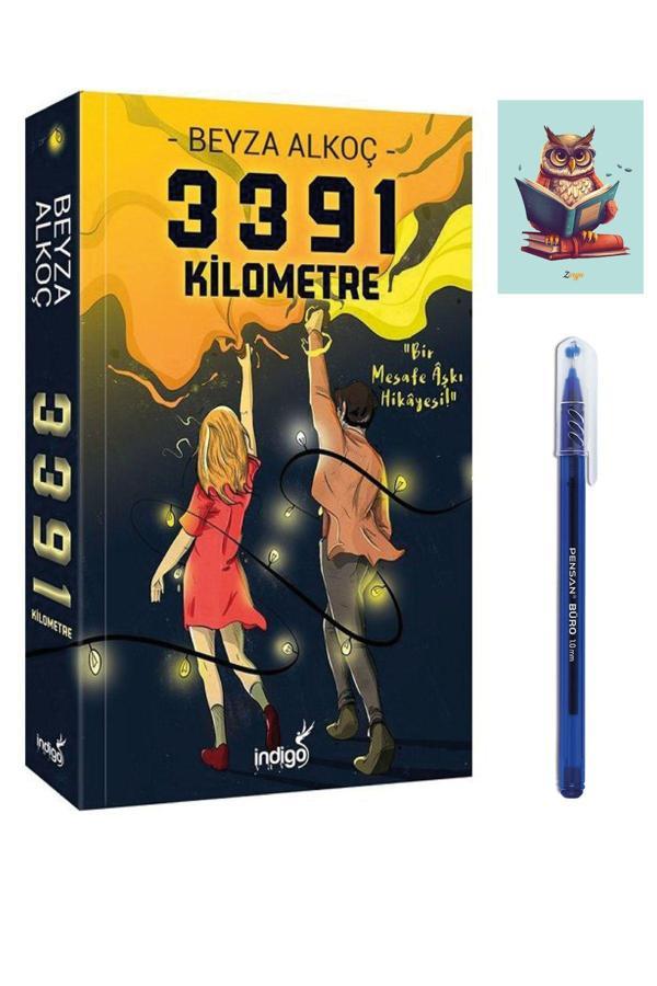 Dara Yayınları 3391 Kilometre - Beyza Alkoç Romanları - 9786052361832 Pensan Büro Mavi Tükenmez Kalem - Dara - Image 1