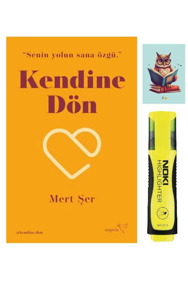 Müptela Yayınları Kendine Dön - Mert Şer - Sarı Fosforlu Kalem - Not Defter Seti - Müptela Yayınları - Image 1