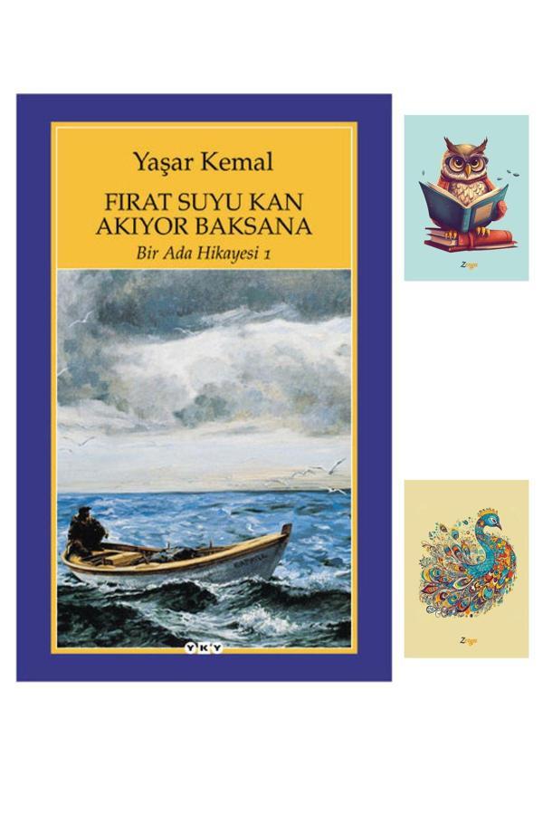 Yapı Kredi Yayınları Bir Ada Hikayesi 1- Fırat Suyu Kan Akıyor Baksana - Yaşar Kemal -Not Defterli - Yapı Kredi Yayınları - Image 1