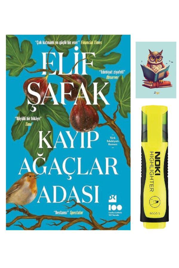 Dara Yayınları Kayıp Ağaçlar Adası - Elif Şafak - Doğan Kitap -Sarı Fosforlu Kalem - Not Defter Seti - Dara - Image 1