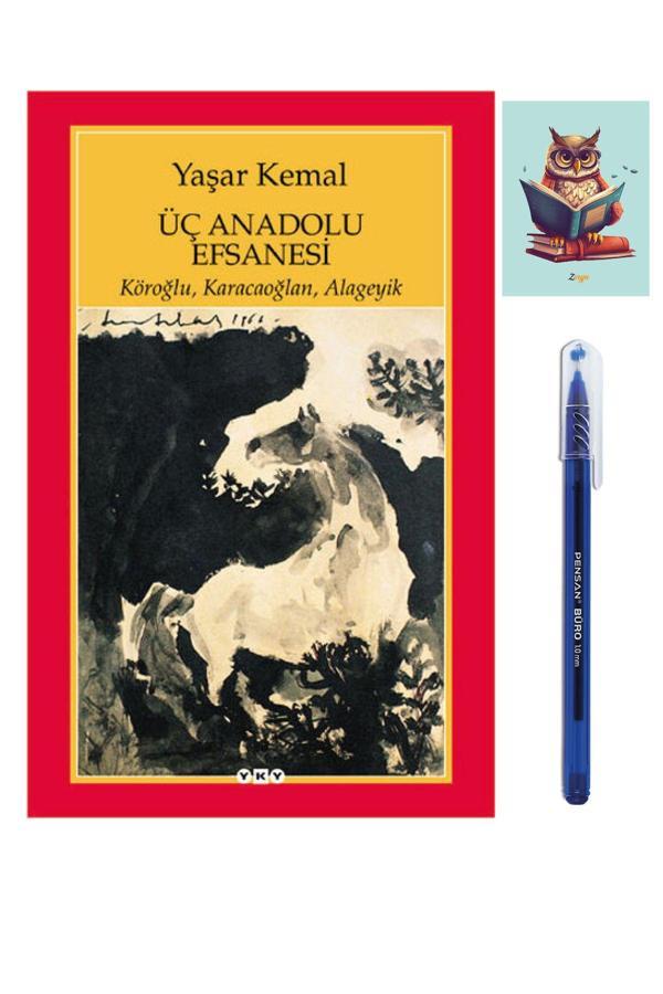 Yapı Kredi Yayınları Üç Anadolu Efsanesi - Yaşar Kemal - 9789750807459 - (Kalem Ve Not Defterli) - Yapı Kredi Yayınları - Image 1