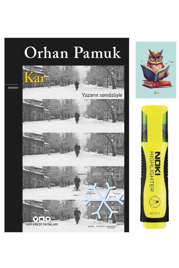 Yapı Kredi Yayınları Kar - Orhan Pamuk - Sarı Fosforlu Kalem - Not Defter Seti - Yapı Kredi Yayınları - Image 1