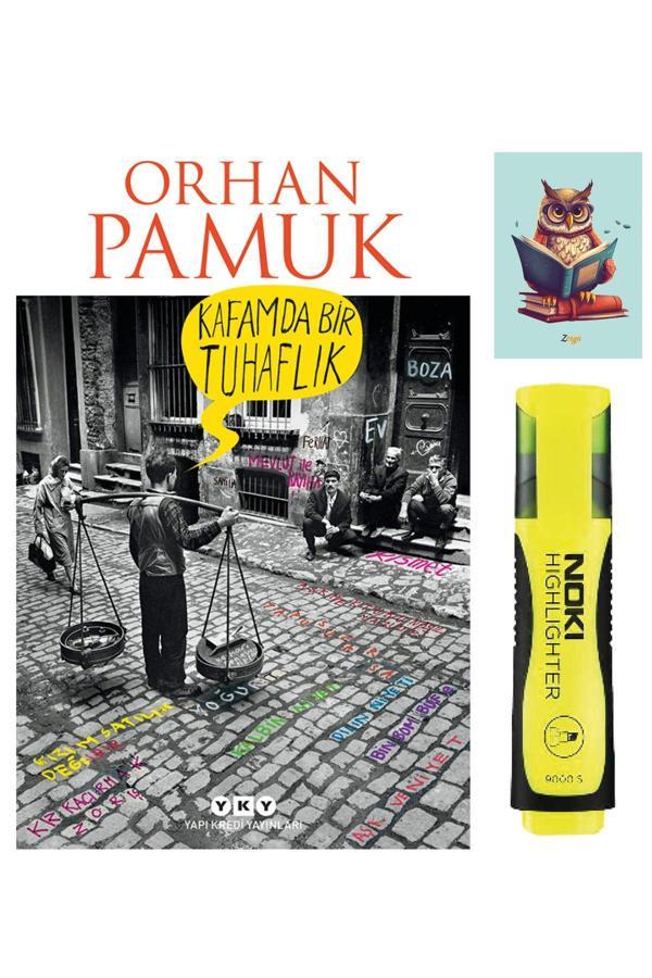 Yapı Kredi Yayınları Kafamda Bir Tuhaflık-Orhan Pamuk-Sarı Fosforlu Kalem-Not Defter Seti - Yapı Kredi Yayınları - Image 1