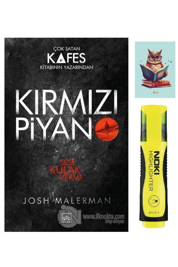 Dara Yayınları Kırmızı Piyano - Josh Malerman - İthaki Yayınları - Sarı Fosforlu Kalem  - Not Defter Seti - Dara - Image 1