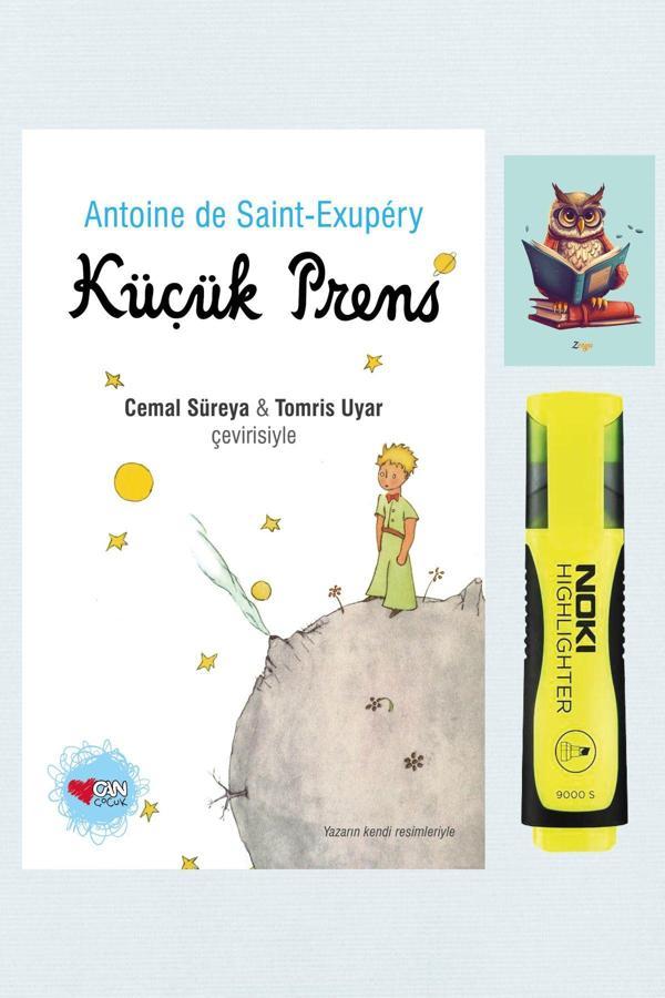Dara Yayınları Küçük Prens - Antoine De Saint-Exupery - Can Yayınları - Sarı Fosforlu Kalem - Not Defterli Seti - Dara - Image 1