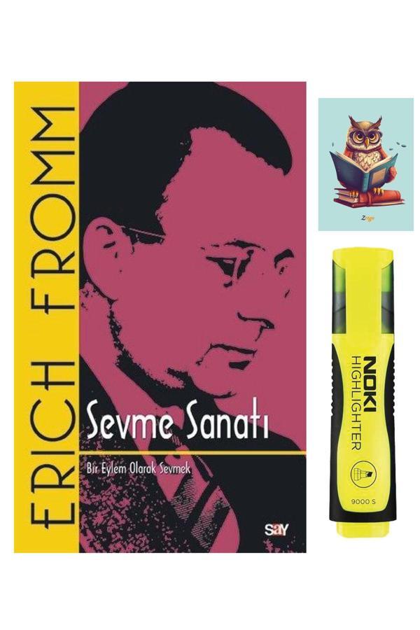 Dara Yayınları Sevme Sanatı - Klasik Kapak - Erich Fromm - Say Yayınları - Sarı Fosforlu Kalem -Not Defterli Seti - Dara - Image 1