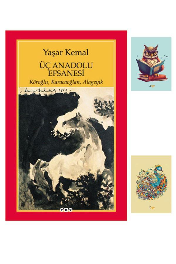 Yapı Kredi Yayınları Üç Anadolu Efsanesi - Yaşar Kemal - 9789750807459 - Not Defterli Seti - Yapı Kredi Yayınları - Image 1