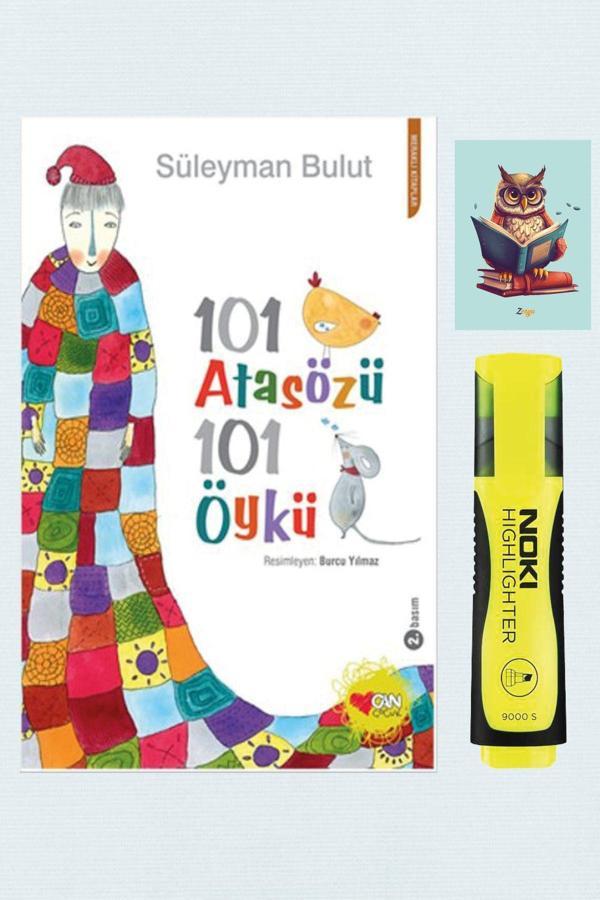 Dara Yayınları 101 Atasözü 101 Öykü - Süleyman Bulut - 9789750724701 - Sarı Fosforlu Kalem- Not Defterli Seti - Dara - Image 1