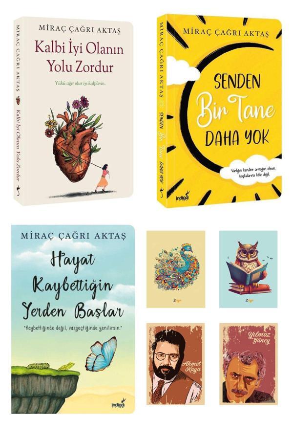 Dara Yayınları Miraç Çağrı Aktaş En Çok Satılan Kitapları - Kalbi İyi Olanın Yolu Zordur (3 Kitap 4 Not Defteri) - Dara - Image 1