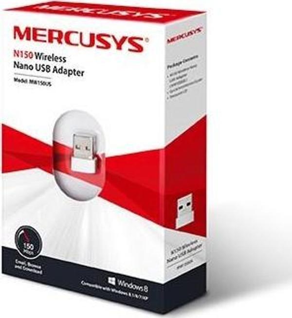 TP-Link Mercusys Mw150Us 150 Mbps Nano Kablosuz Usb Adaptör - Image 1