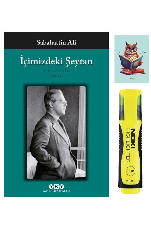 Yapı Kredi Yayınları İçimizdeki Şeytan-Sabahattin Ali-Sarı Fosforlu Kalem-Not Defteri Seti - Yapı Kredi Yayınları - Image 1