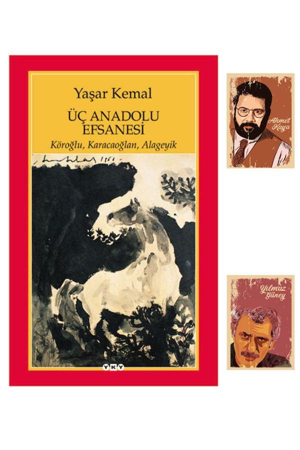 Yapı Kredi Yayınları Üç Anadolu Efsanesi - Yaşar Kemal - A. Kaya Y. Güneyli Not Defteri Seti - Yapı Kredi Yayınları - Image 1