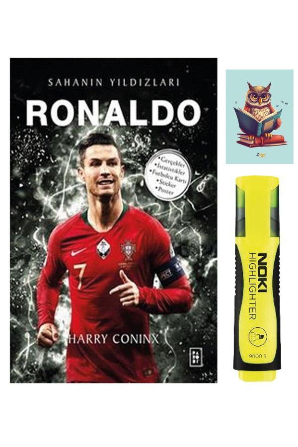Parodi Yayınları Ronaldo - Sahanın Yıldızları - Harry Coninx - Fosforlu Kalem - Not Defter Seti - Parodi Yayınları - Image 1