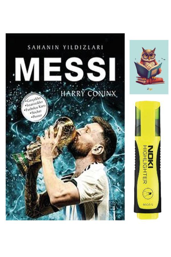 Parodi Yayınları Messi - Sahanın Yıldızları - Harry Coninx - Sarı Fosforlu Kalem - Not Defter Seti - Parodi Yayınları - Image 1