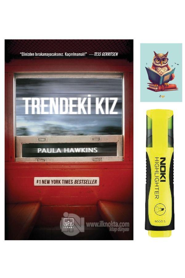 Dara Yayınları Trendeki Kız - Paula Hawkins - İthaki Yayınları - Sarı Fosforlu Kalem - Not Defter Seti - Dara - Image 1
