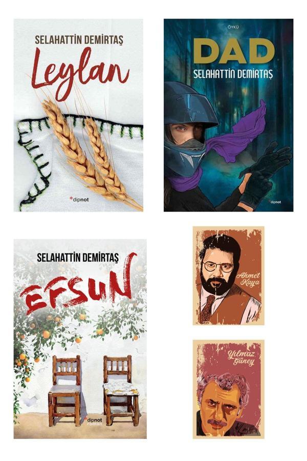 Dipnot Yayınları Selahattin Demirtaş Kitapları - Dad - Efsun Leylan Romanı - Yılmaz Güney Ahmet Kaya Not Defteri Seti - Dipnot Yayınları - Image 1
