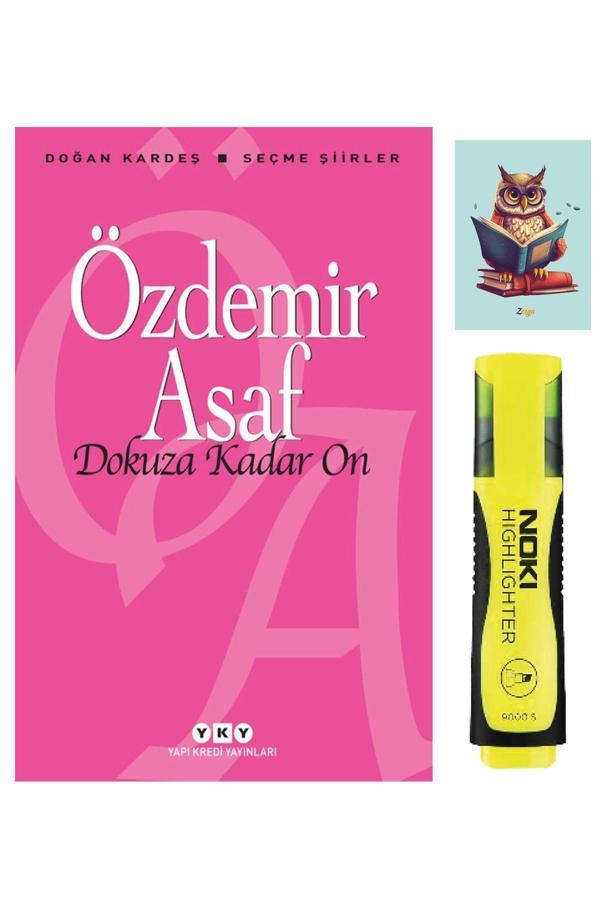 Yapı Kredi Yayınları Dokuza Kadar On-Özdemir Asaf-Sarı Fosforlu Kalem-Not Defteri Seti - Yapı Kredi Yayınları - Image 1