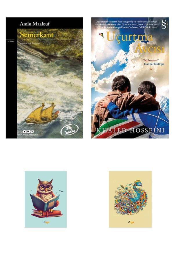 Dara Yayınları Uçurtma Avcısı - Khaled Hosseini - Semerkant - Amin Maalouf - Not Defterli Seti - Dara - Image 1