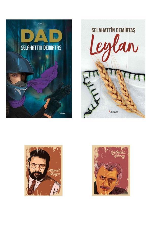 Dipnot Yayınları Selahattin Demirtaş Kitapları - Dad - Leylan Kitabı - Yılmaz Güney Ahmet Kaya Not Defteri Seti - Dipnot Yayınları - Image 1