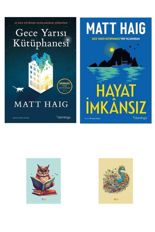 Dara Yayınları Gece Yarısı Kütüphanesi 9786051981833 Hayat İmkansız 9786051983226 - Matt Haig (2 Not Defterli) - Dara - Image 1