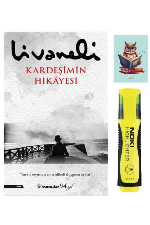 Dara Yayınları Kardeşimin Hikayesi - Zülfü Livaneli  -İnkılap Kitabevi - Sarı Fosforlu Kalem -  Not Defteri Seti - Dara - Image 1