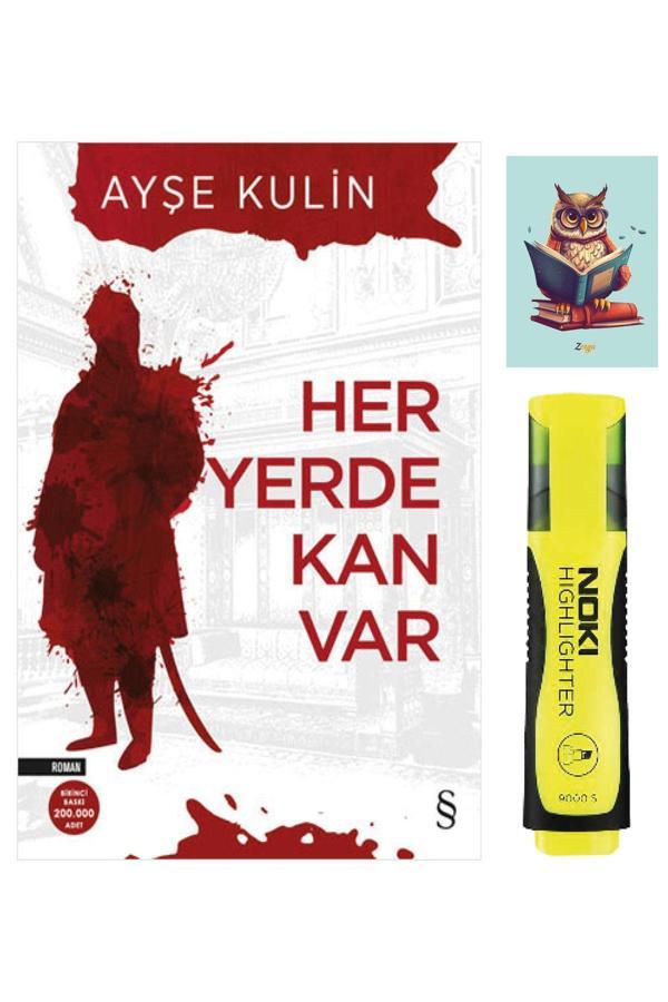 Everest Yayınları Her Yerde Kan Var-Ayşe Kulin-Sarı Fosforlu Kalem-Not Defteri Seti - Everest Yayınları - Image 1