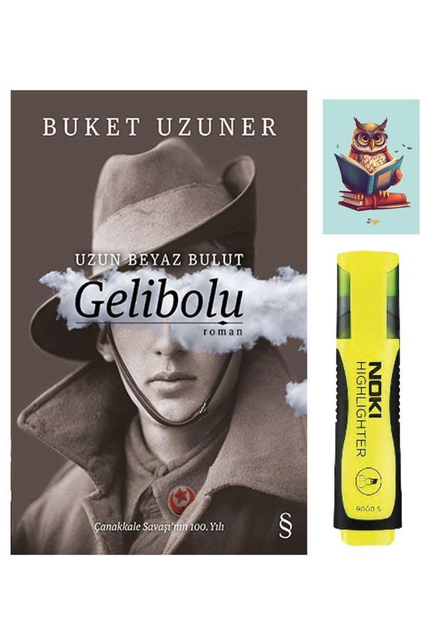 Everest Yayınları Gelibolu-Uzun Beyaz Bulut-Buket Uzuner-Sarı Fosforlu Kalem-Not Defteri Seti - Everest Yayınları - Image 1