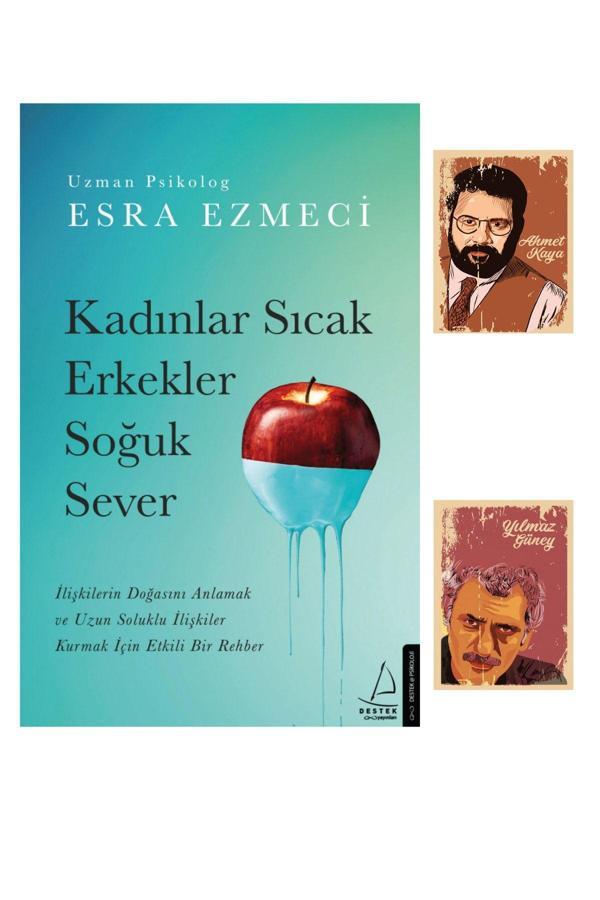 Destek Yayınları Esra Ezmeci Kitapları - Kadınlar Sıcak Erkekler Soğuk Sever - Not Defterli Özel Seti - Destek Yayınları - Image 1