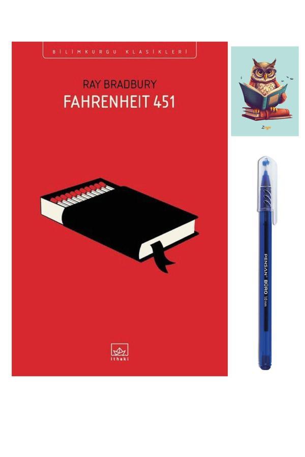 Dara Yayınları Fahrenheit 451 - 9786053757818 - Ray Bradbury - İthaki - Pensan Büro Mavi Tükenmez Kalem - Dara - Image 1