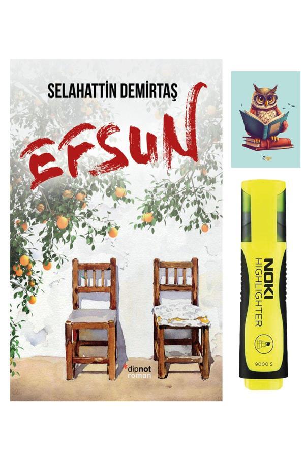 Dipnot Efsun Romanı - Selahattin Demirtaş - Sarı Fosforlu Kalem - Not Defterli Seti - Dipnot - Image 1