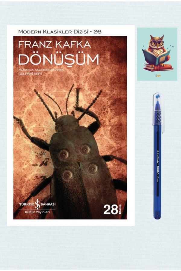 Dara Yayınları Dönüşüm - Franz Kafka - Iş Bankası Kültür Yayınları 9786254055614 - Pensan Büro Mavi Tükenmez Kalem - Dara - Image 1