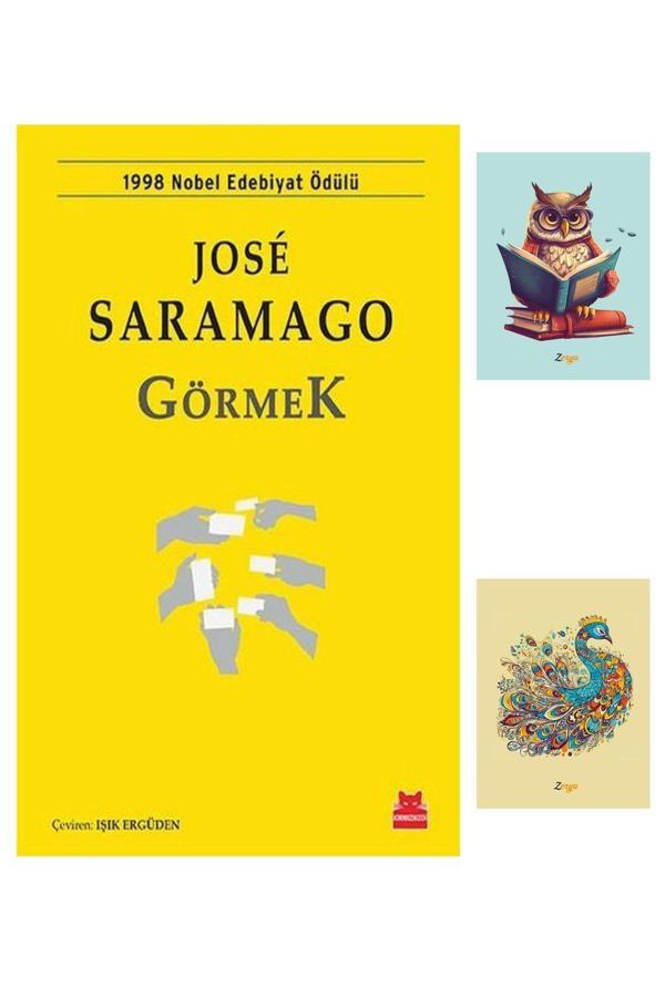 Dara Yayınları Görmek 9786052981320 - Jose Saramago - Kırmızı Kedi (2 Not Defterli) - Dara - Image 1